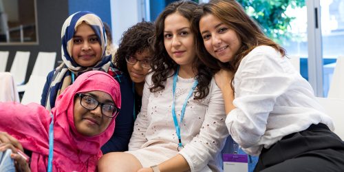 Group of 5 young women